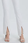 High Rise Front Slit Flare Pants-Flare & Bootcut-BAYEAS