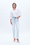 Bootcut Jeans with Slit Hem