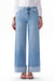 Mid Rise Cuffed Wide Leg Jeans