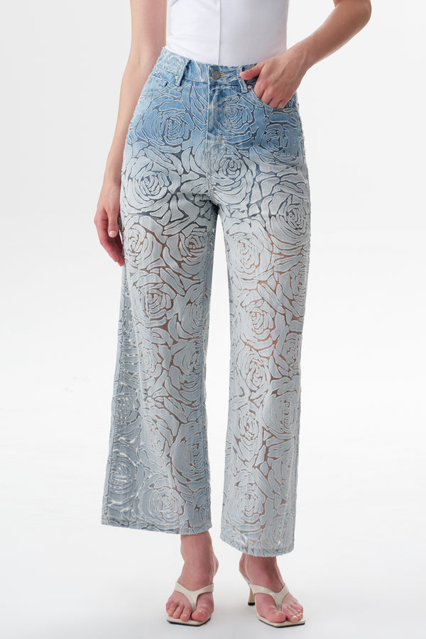 High Rise Wide Leg Jeans