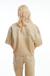 Puffy Sleeve Denim Jacket-Jackets-BAYEAS