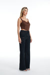 HIGH RISE RELAXED FLARE WITH FRONT CARGO POCKETS BYF1097 BLACK