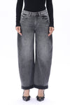 Zephyrine High Rise Barrel Jeans