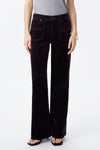 Corduroy Mid Rise Wide Leg Jeans