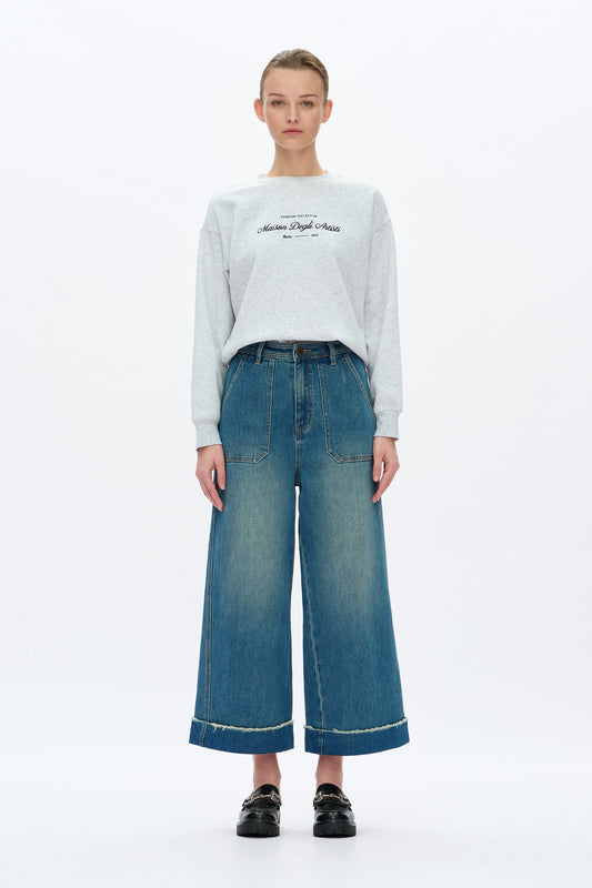 High Rise Wide Leg Jeans