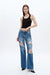 Rita High Rise Distressed Wide Leg Jeans-Wide Leg-BAYEAS