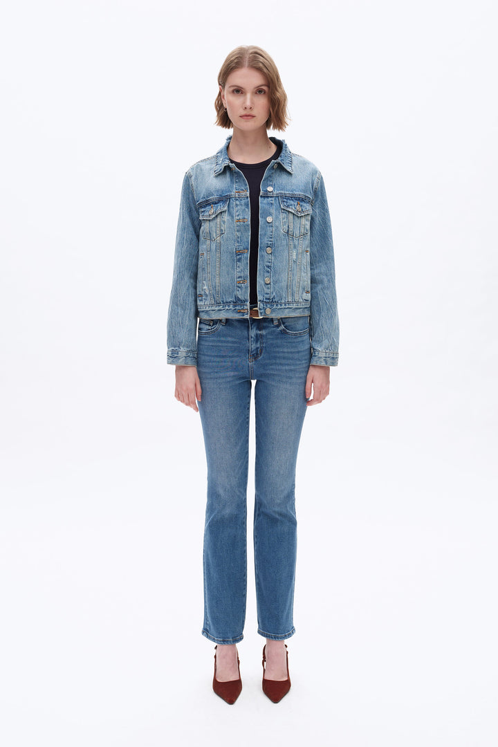 Mid Rise Bootcut Denim Jeans