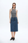 Beth Midi Denim Skirt-Skirts-BAYEAS