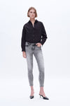 Mid Rise Stretch Ankle Skinny Denim Jeans