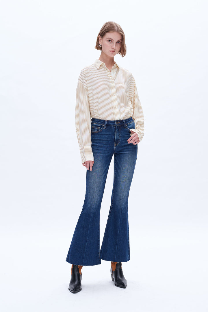 Ara High Rise Flare Leg Denim Jeans