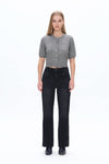 Faded Wash Wide Leg Jeans-Straight-BAYEAS