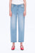 Mid Rise Rolled Leg Barrel Denim Jeans