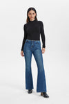 High Rise Bootcut Flare Denim Jeans-Flare & Bootcut-BAYEAS