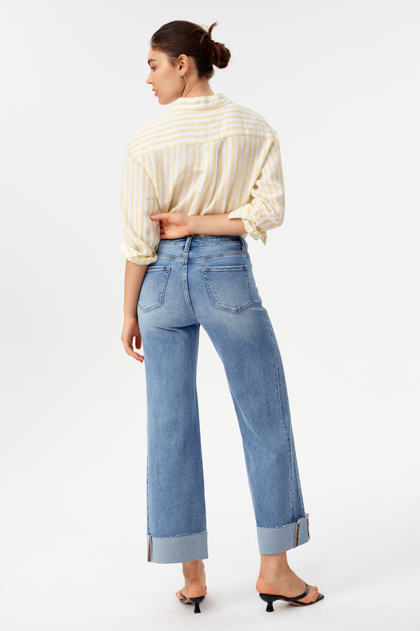 Zephyrine High Rise Wide Leg Jeans