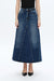 Faded Wash Denim A-Line Skirt