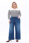 High Rise Wide Leg Flare Denim Jeans