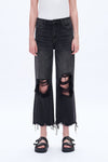 90s Vintage Distressed Crop Jeans