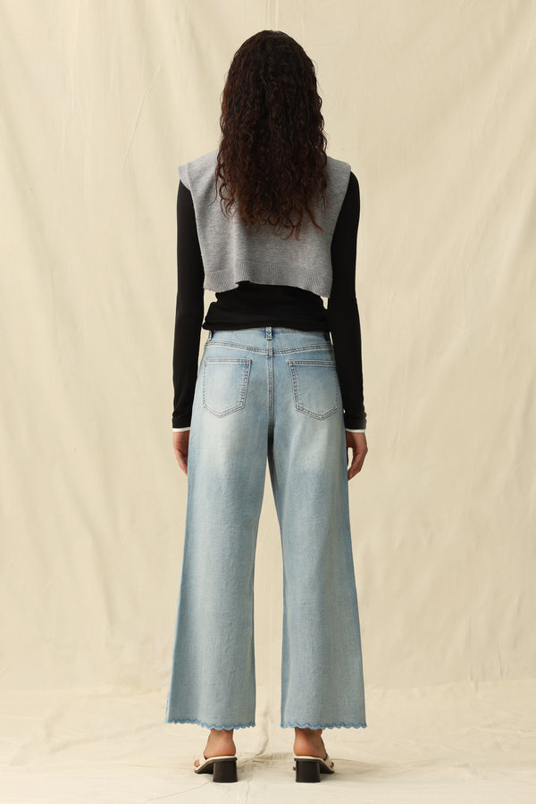 High Rise Wide Leg Jeans