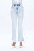 Bootcut Jeans with Slit Hem