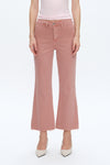 Leslie High Rise Wide Leg Denim Jeans With Raw Hem