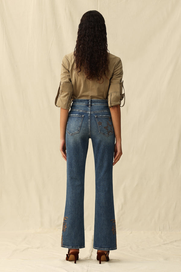 High Rise Bootcut Jeans
