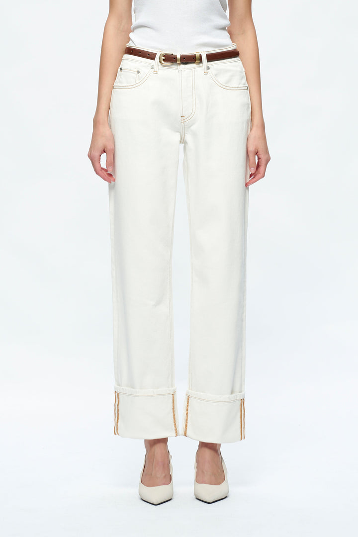 Michelle Mid Rise Straight Leg Trousers