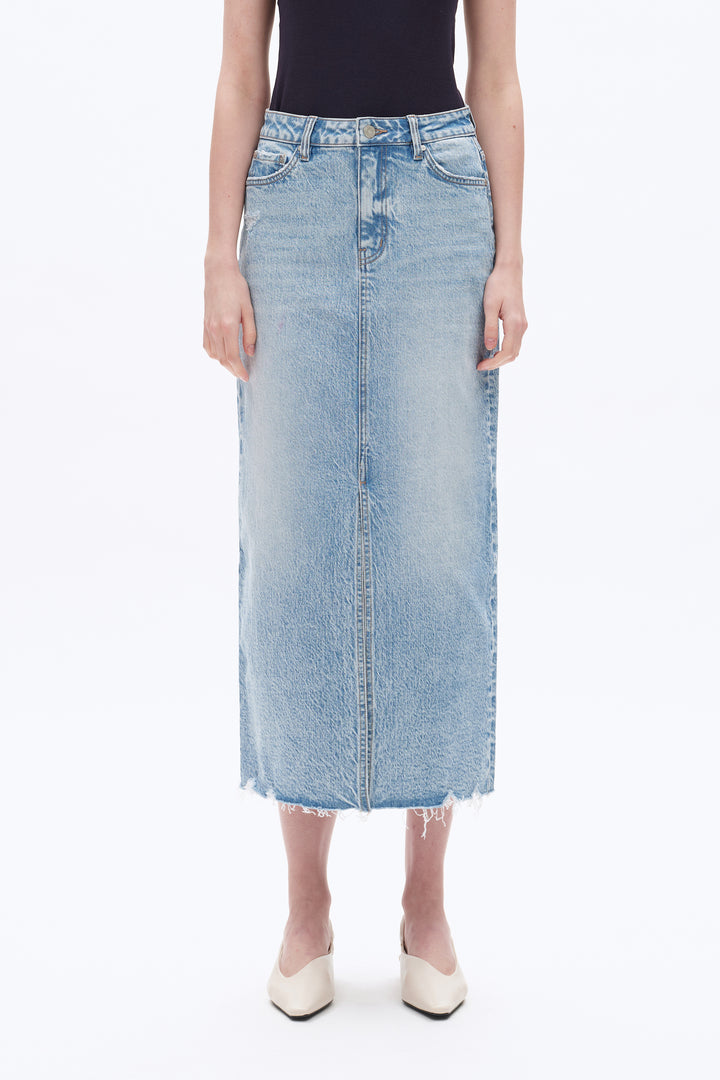 Midi Denim Skirt