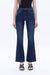 Womens Flare Jeans With Raw Hem-Flare & Bootcut-BAYEAS