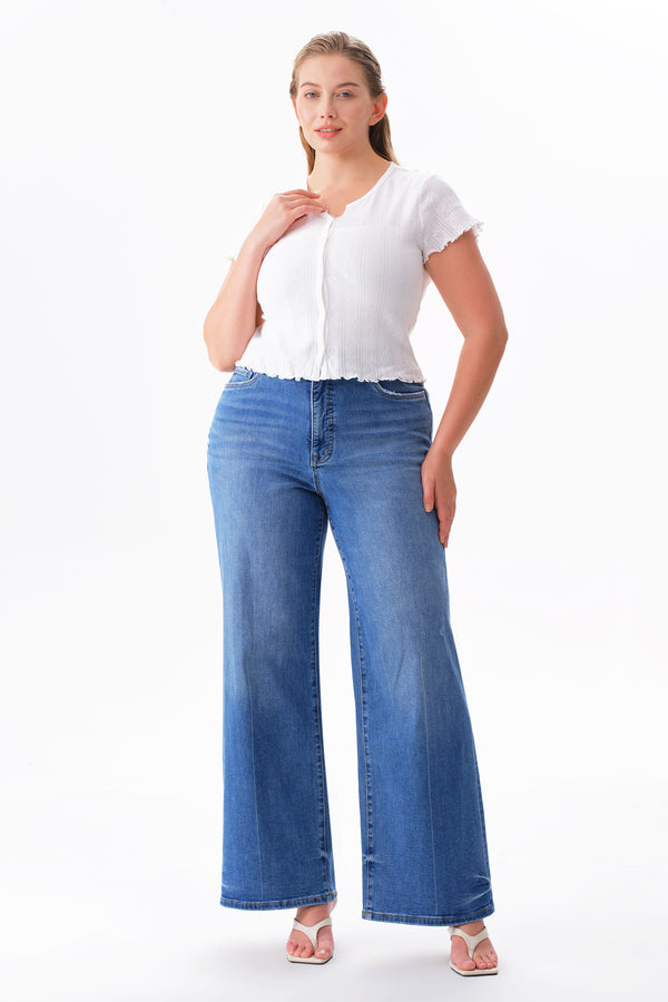 High Rise Wide Leg Jeans