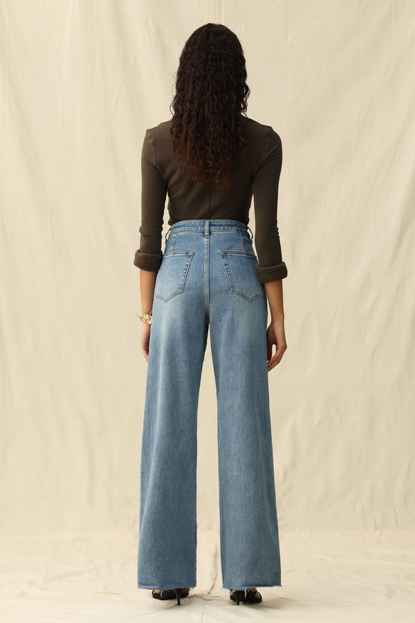 High Rise Wide Leg Jeans