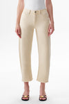 Mid Rise Barrel Leg Denim Jeans