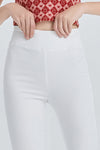 High Rise Front Slit Flare Pants-Flare & Bootcut-BAYEAS