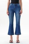 Edgy Mid Rise Flare Jeans