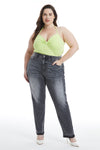 HIGH RISE MOM JEANS BYM3012-P
