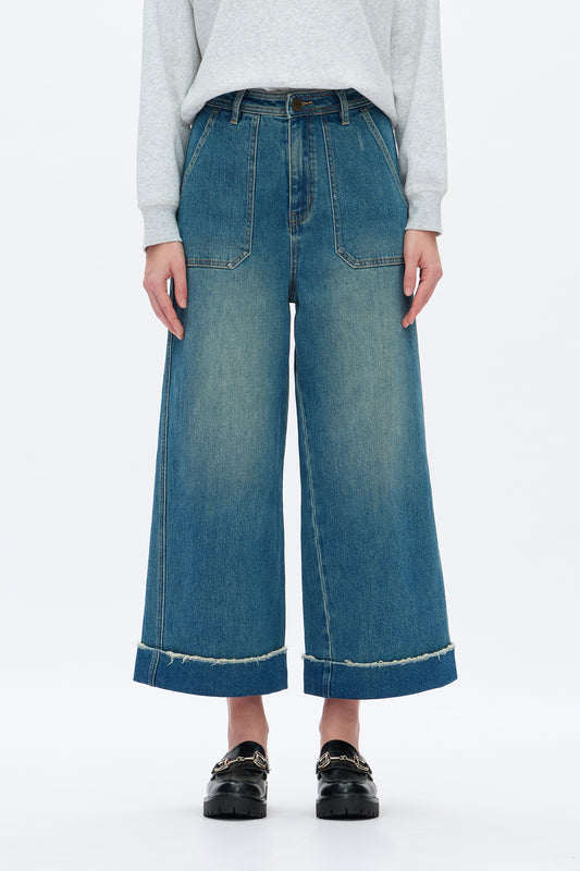 High Rise Wide Leg Jeans