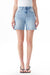 Chic High Rise Buckle Waist Denim Shorts