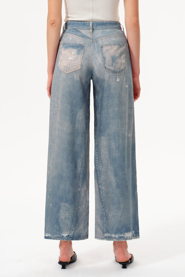 Seoul Mid Rise Wide Leg Jeans