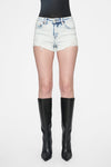 Nova Mid Rise Distressed Denim Shorts-Shorts-BAYEAS