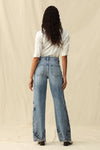 Mid Rise Wide Leg Jeans