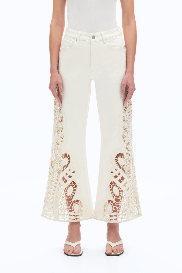 HIGH RISE LACE WIDE LEG-Wide Leg-BAYEAS
