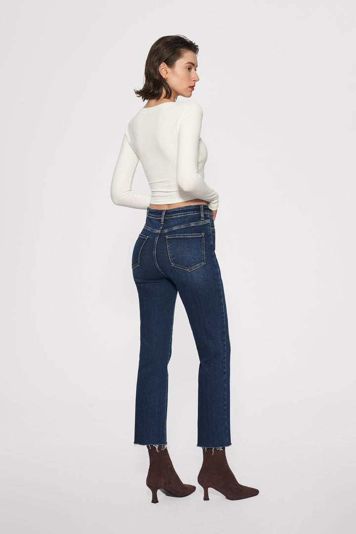 Linda Super High Rise Slim Straight Denim Jeans