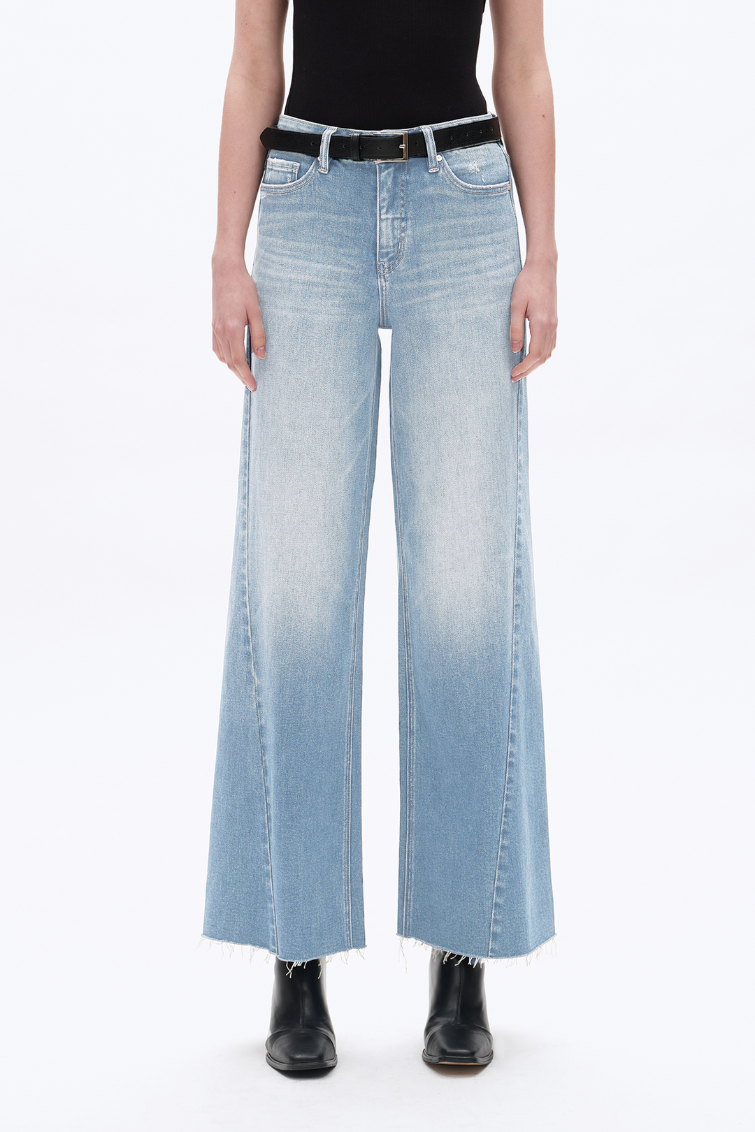 Beth High Rise Wide Leg Denim Jeans