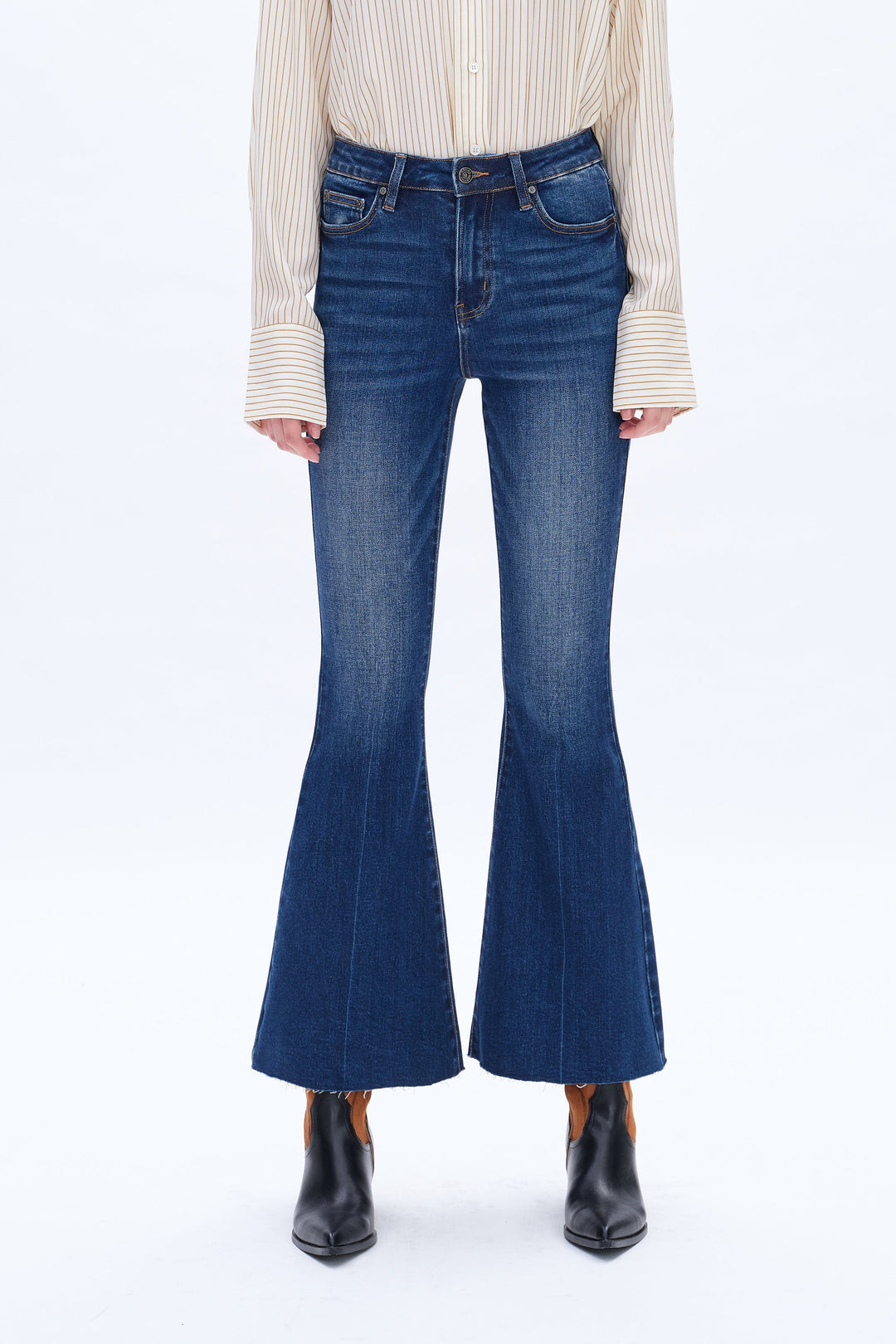 Ara High Rise Flare Leg Denim Jeans