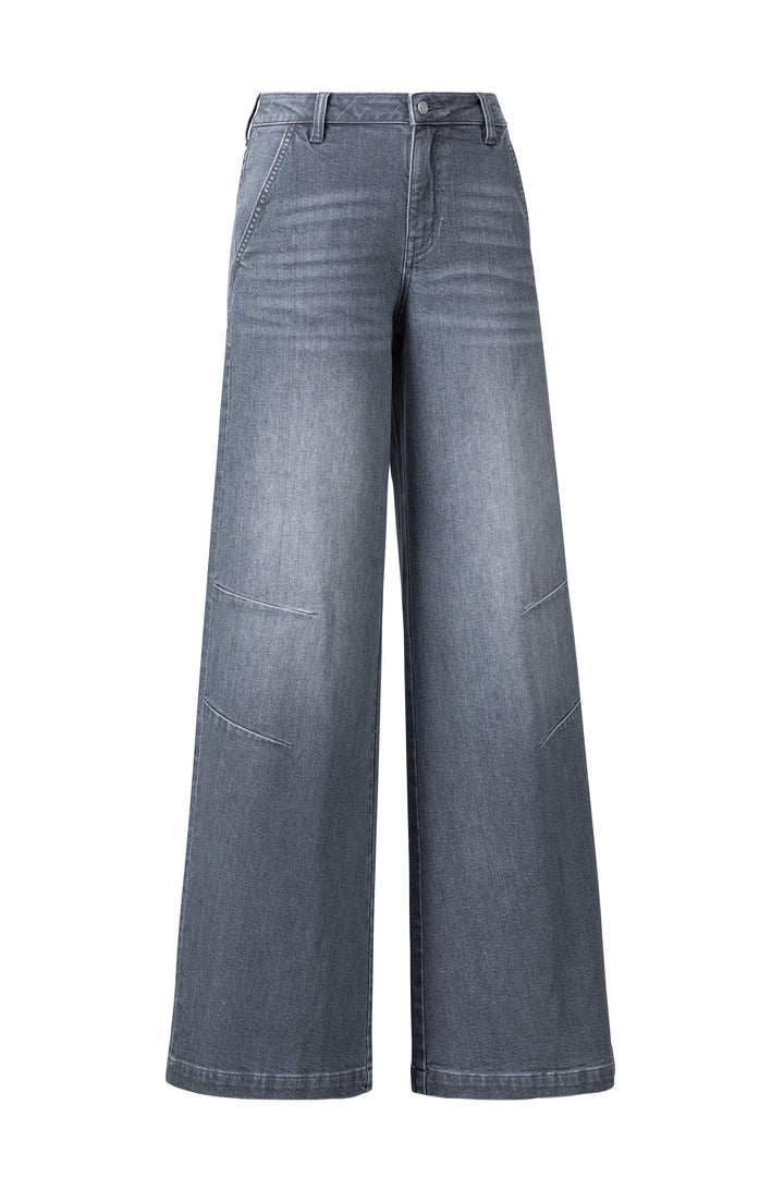 Mid Rise Wide Leg Denim Jeans