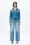 High Rise Barrel Leg Jeans-Barrel-BAYEAS