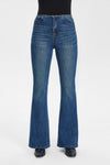 High Rise Bootcut Flare Denim Jeans-Flare & Bootcut-BAYEAS