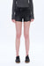 Mid Rise Crossover Distressed Shorts
