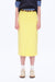 Midi Denim Skirt with Back Slit-Skirts-BAYEAS