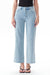 High Rise Ankle Embroidered Straight Leg Jeans