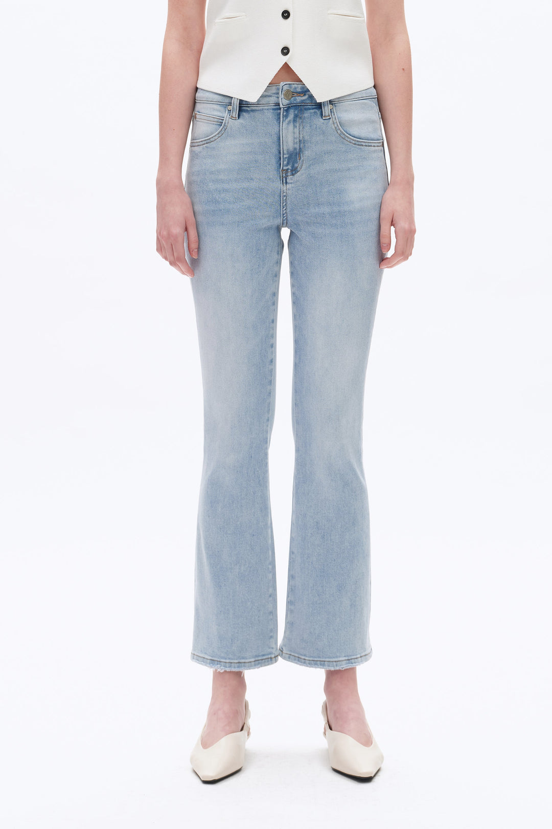 Mid Rise Bootcut Denim Jeans